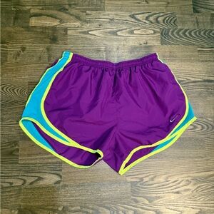 Nike Vintage Colorway Purple and Blue Athletic Shorts for Active Workouts